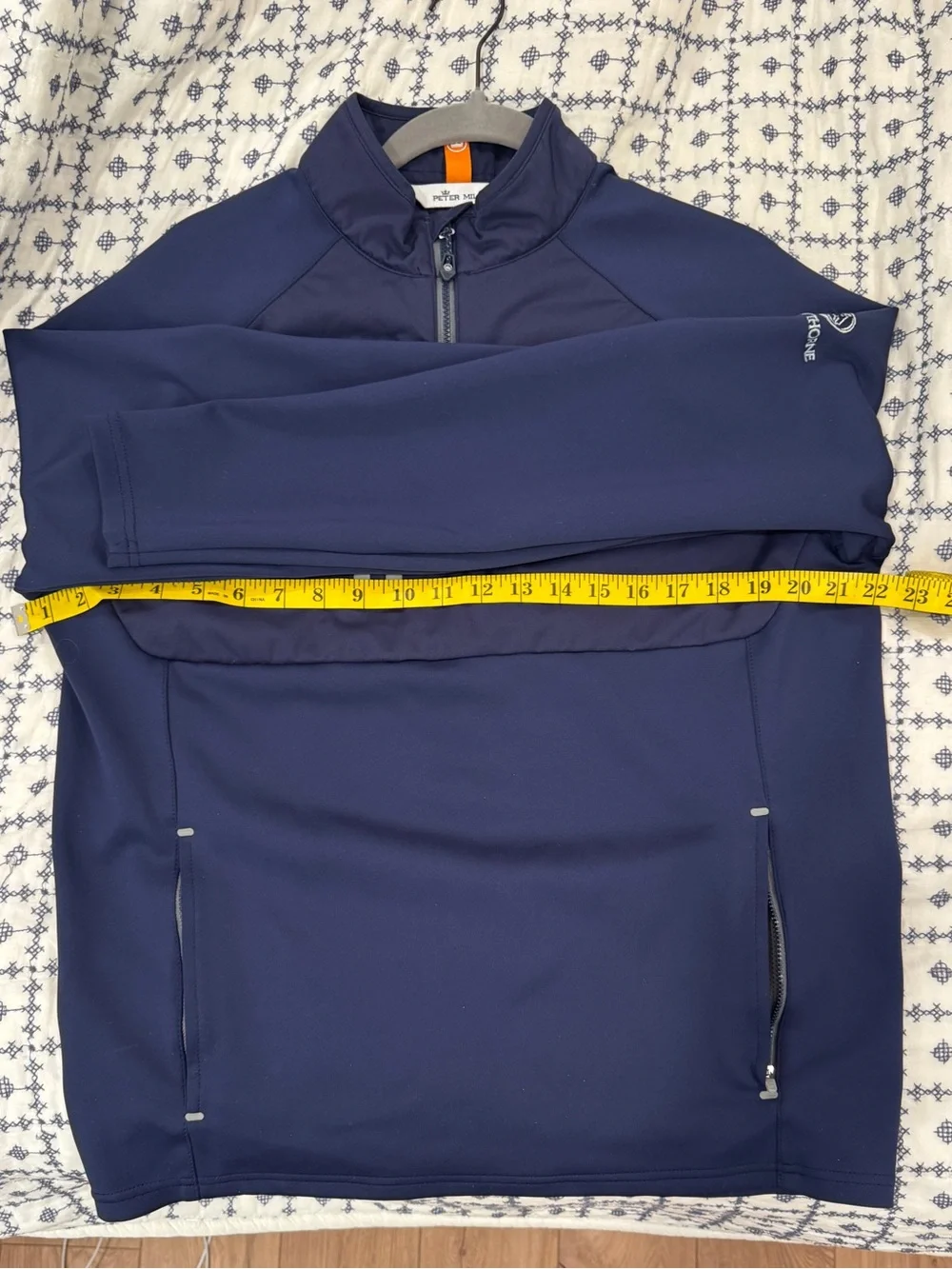 Peter Millar - Navy Quarter-Zip Performance Jacket - medium